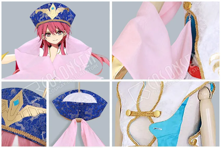 Косплей ONSEN Magi The Labyrinth of Magic Kouha Ren косплей костюм со шляпой все размеры на