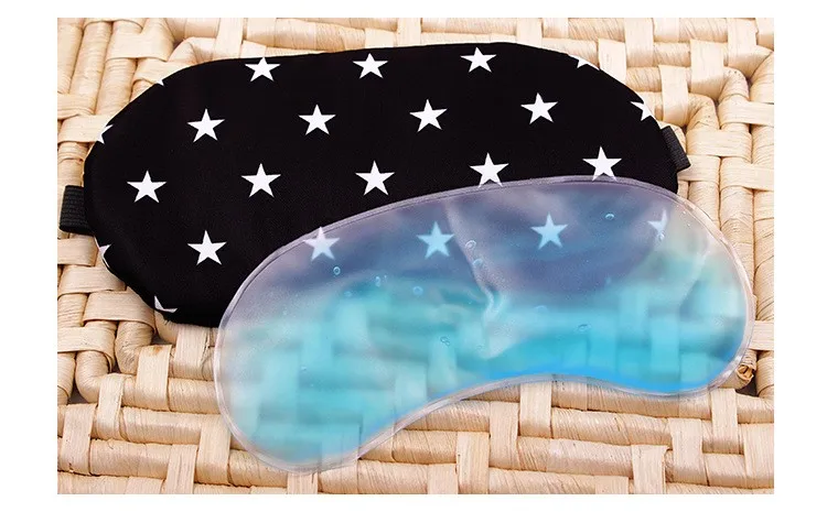 2 шт. Спящая маска для глаз Защитные очки затенение для сна Лед Горячий амфибия издание стиль черный и белый контракт Геометрия