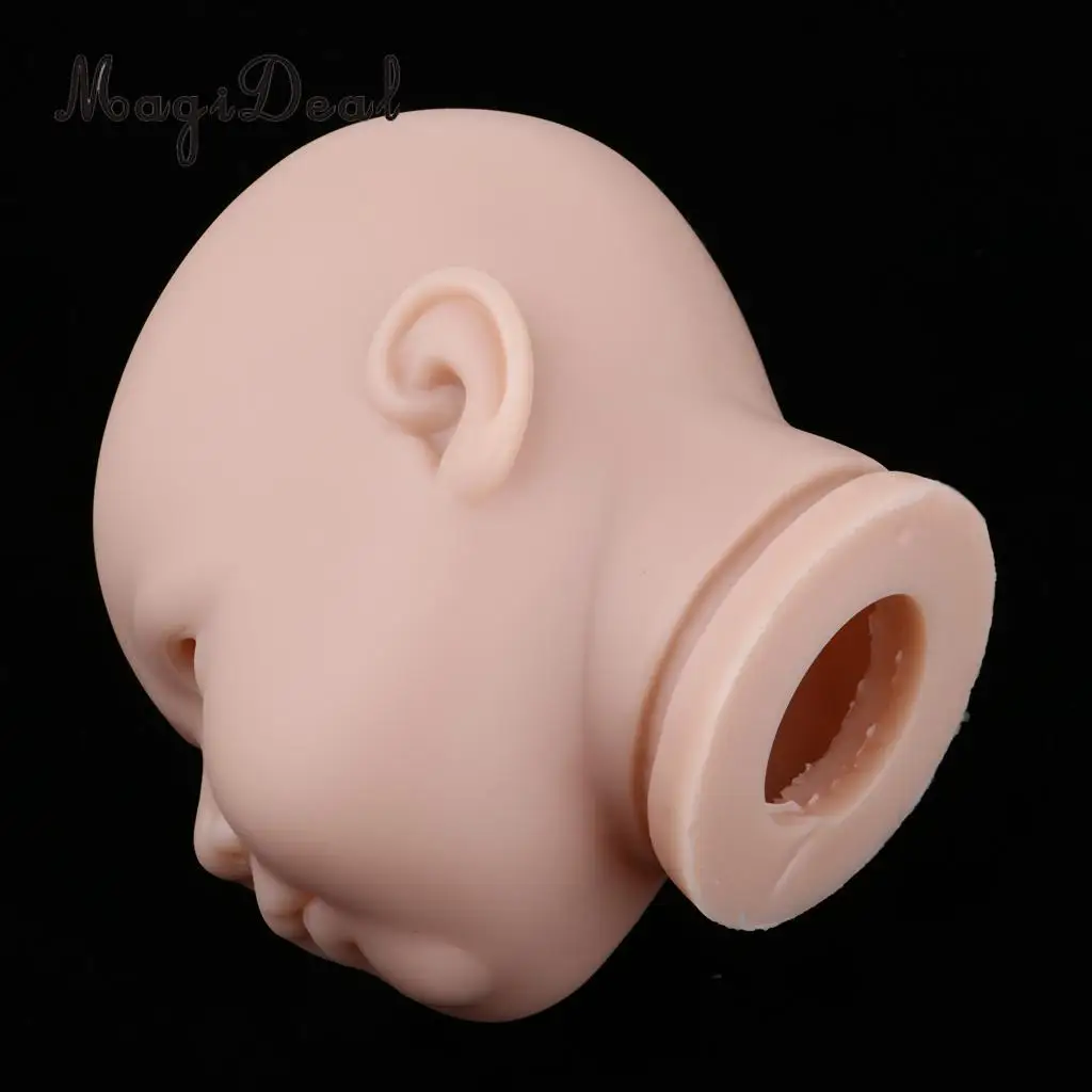 20inch Vinyl Unpainted Reborn Boy Doll Head Mold Kits Newborn Baby Doll DIY Making #3