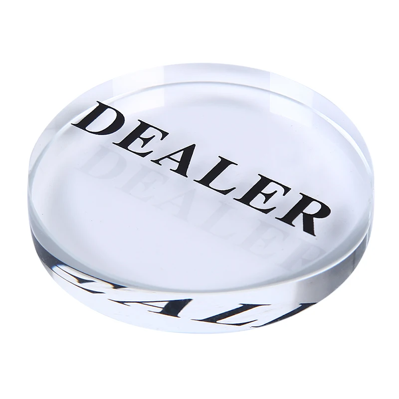 1 шт. 58 мм Диаметр сдавливатель карт для покера Кнопка Дилера покера фишки акриловая кнопка
