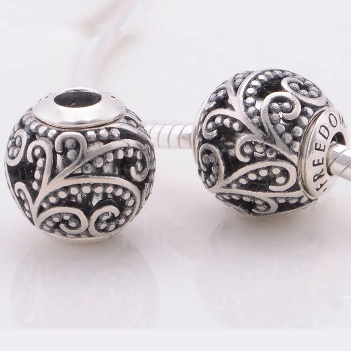 Свобода Бусины Подходит Pandora сущность браслеты 925 пробы серебряные ювелирные изделия талисманы
