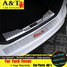 car styling For Ford Focus Rearguard 2012-2015 For Ford Focus Rear fender trunk trim strip bars Rear Racks A&T car styling