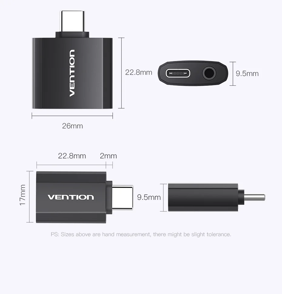 Vention USB C до 3,5 мм адаптер для наушников зарядное устройство тип C аудио разъем 3,5 тип-c конвертер для наушников для Xiaomi Mi6 huawei P20 Pro