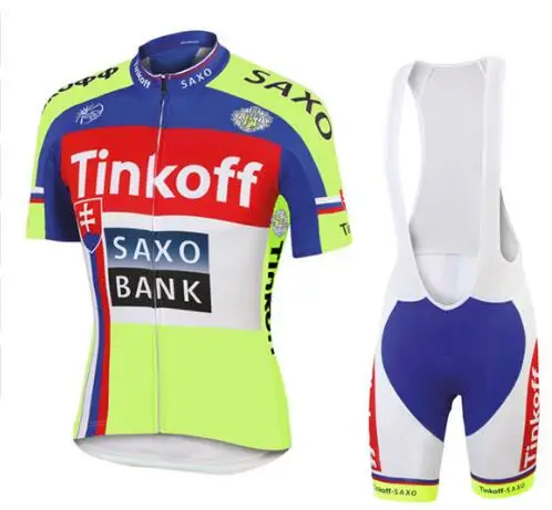 الدراجات ارتداء رجل مايوه SaxoBank تينكوف الدراجات الفانيلة سريع جاف روبا MTB Ciclismo الملابس تنفس ملابس رياضية هلام سادة