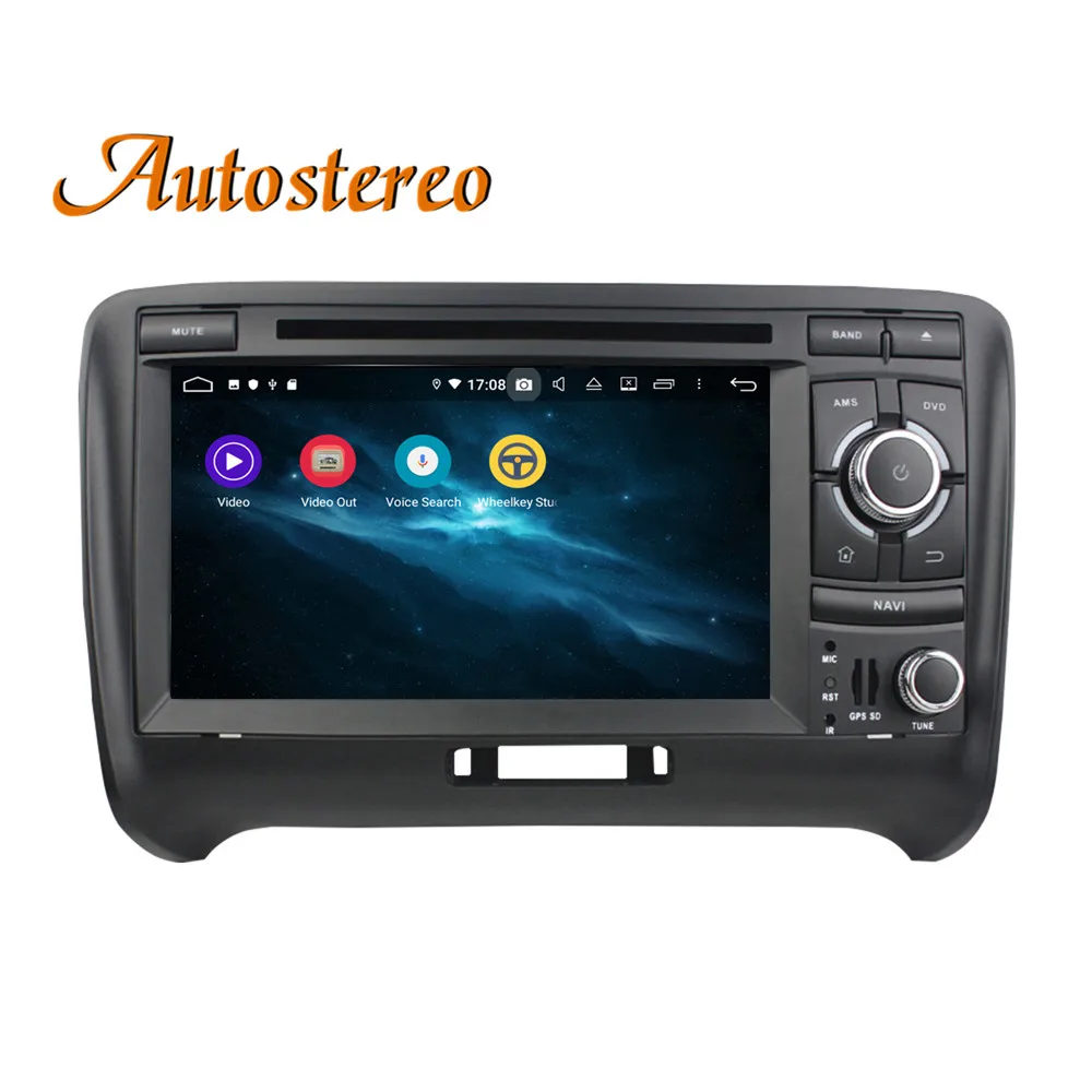 Discount DSP Android 9 Car DVD Player GPS navigation For Audi TT 2006-2014 headunit multimedia player radio tape recorder auto stereo IPS 5