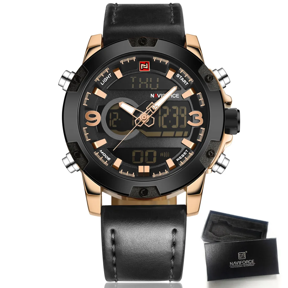 

Watches Men NAVIFORCE Brand Men Sport Watches Men's Quartz Clock Man Casual Military Waterproof Wrist Watch relogio masculino