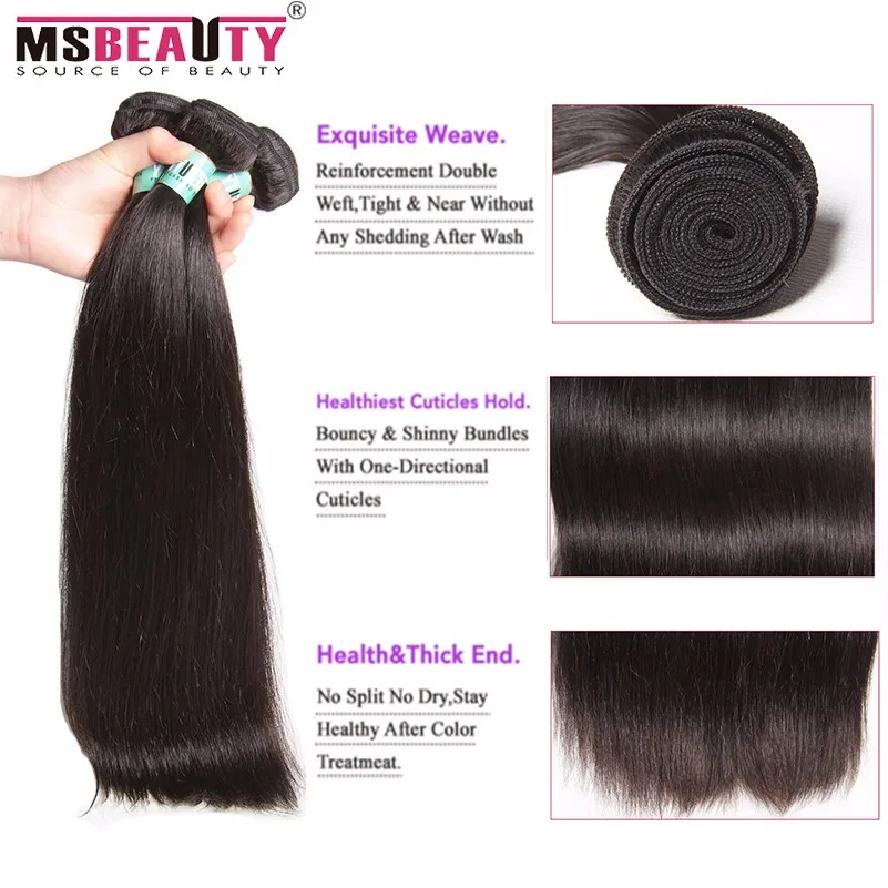 Malaysian Virgin Hair Straight 4 Bundles 7A Unprocessed Virgin Malaysian Hair Cheap Human Hair Weave Malaysian Straight Hair