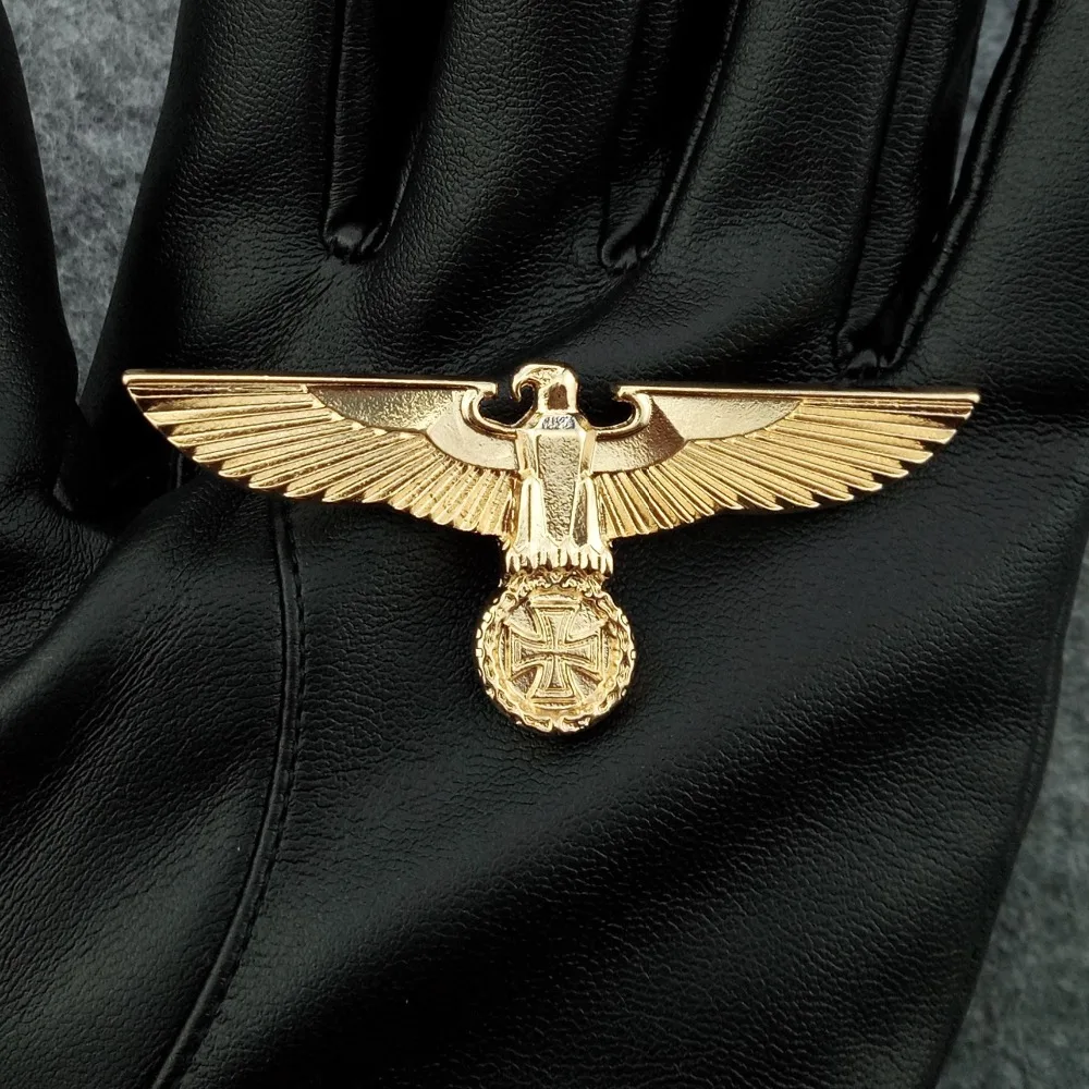 Germany Medal World War II Golden German Eagle Military Brooches With