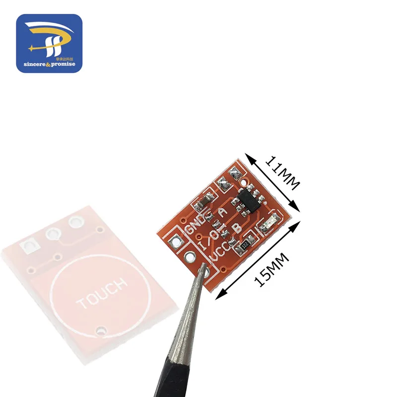 

10PCS TTP223 Touch Key Switch Module Touching Button Self-Locking/No-Locking Capacitive Switches Single Channel Reconstruction