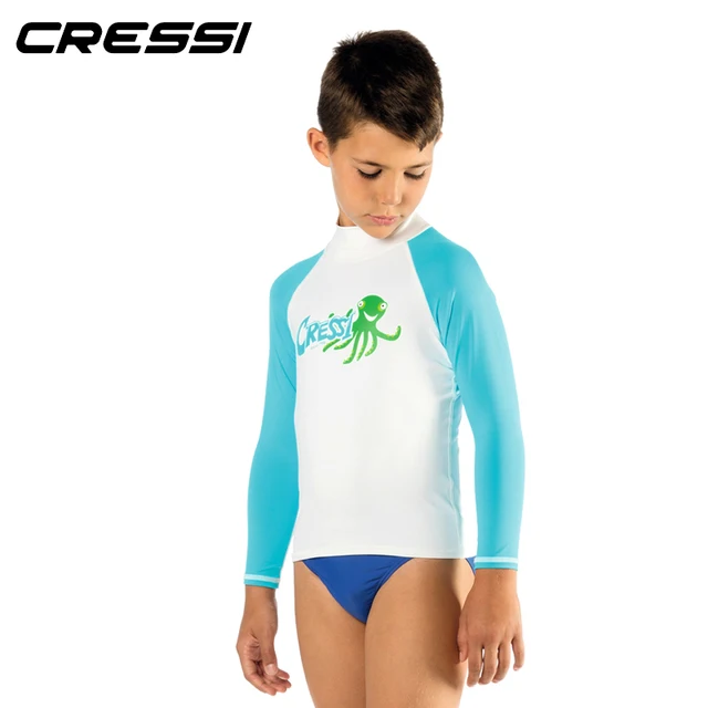 Aliexpress.com : Buy Cressi Kids Long Sleeve Rash Guard Boys Girls ...