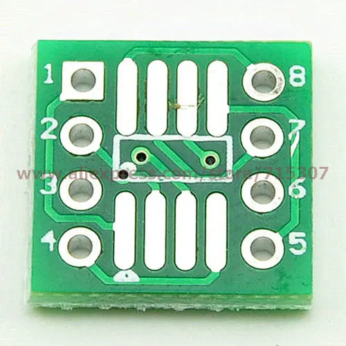 

PHISCALE 50pcs adapter board SOP8/ SSOP8/ TSSOP8 (smd to dip) 0.65/ 1.27mm pitch