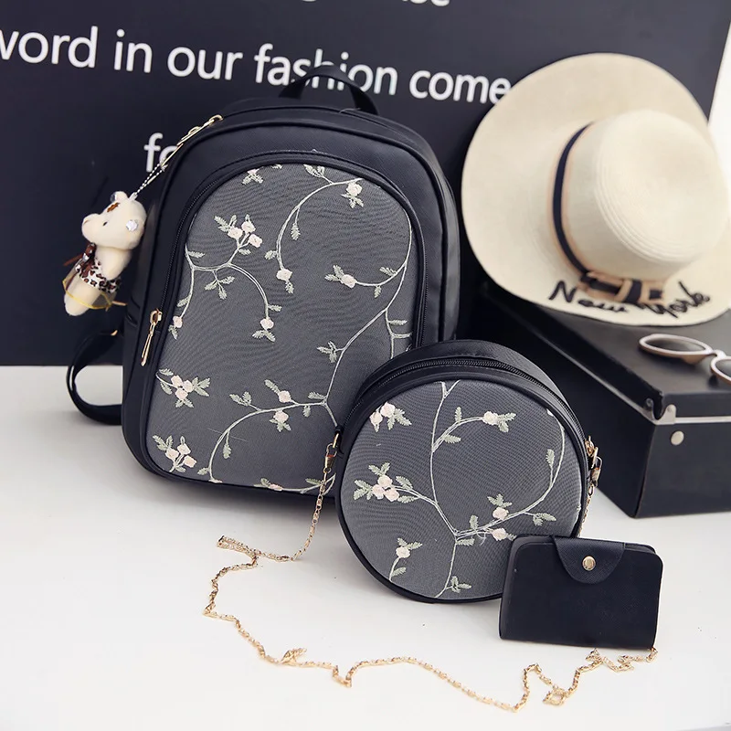

2019 New Arrival Women Luxury Brand Pu Leather Backpack Female Fashion Vintage Mini School Bag for Adolescent Girls Backpacks