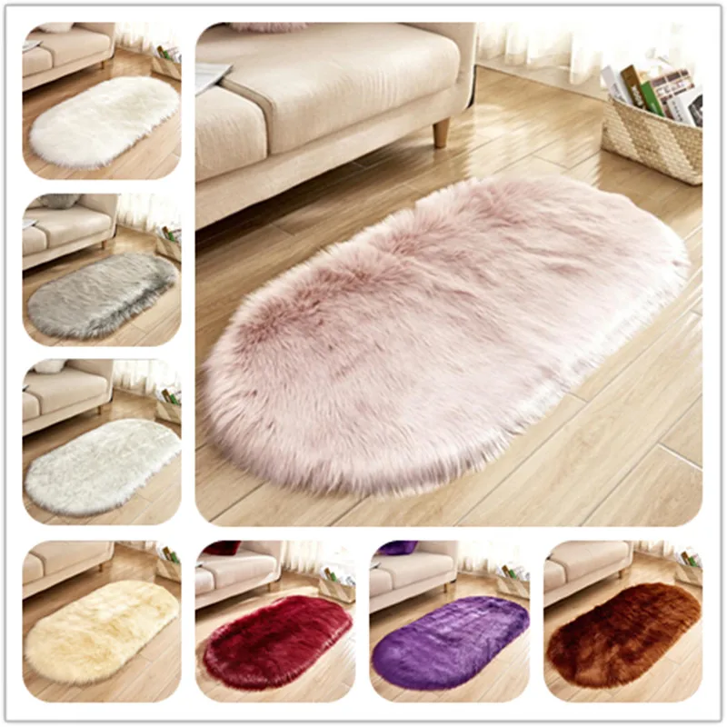 Лидер продаж, 15 цветов, Овальный мягкий стул с ковриком, покрытие из искусственной овчины, шерсть, теплый ковер с длинным ворсом, коврики для гостиной, сиденья, alfombres