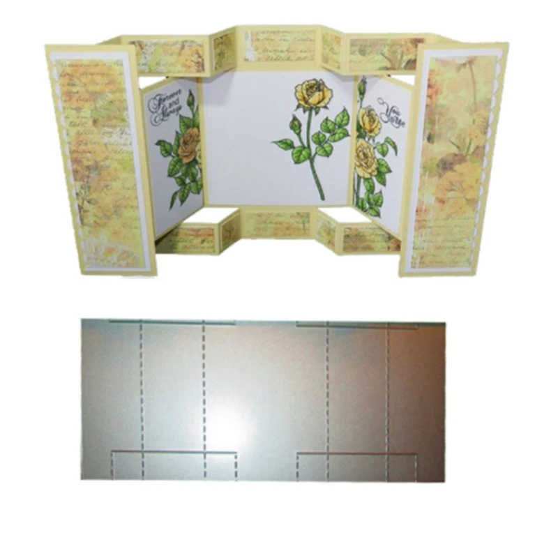 3D Складной Металлический Стальной высекальный штамп для скрапбукинга на заказ