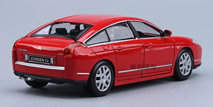 1:18 передовые модели автомобилей из сплава, высокая имитация Citroen C6, металлические Литые 4 двери, Коллекция игрушечных автомобилей