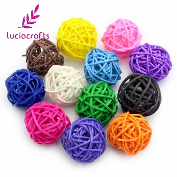 

20pcs/lot Multi colors option 3cm Sepaktakraw Christmas party festive decorations Supplies DIY Accessories M0801
