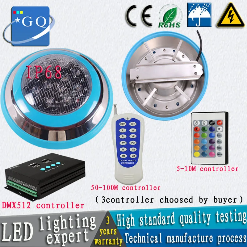 5 шт. 6w9w12w18w36W54w светодиодный фонарь для бассейна IP68 DC24V уличный светильник