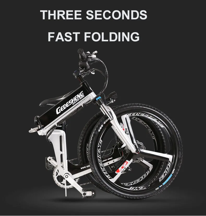 Best 26 48 V Lithium Battery Electric Bicycle Mtb Hidden 500 W High Speed Motor Abs Brake Folding Electric Bike Mountain 4