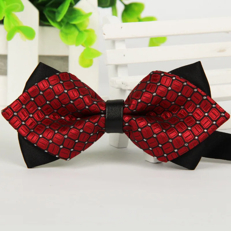 Mantieqingway коммерческий мужской галстук-бабочка облегающий бренд 12 см* 6,5 см галстук-бабочка для мужчин аксессуары Свадебные Галстуки Галстук - Цвет: 01