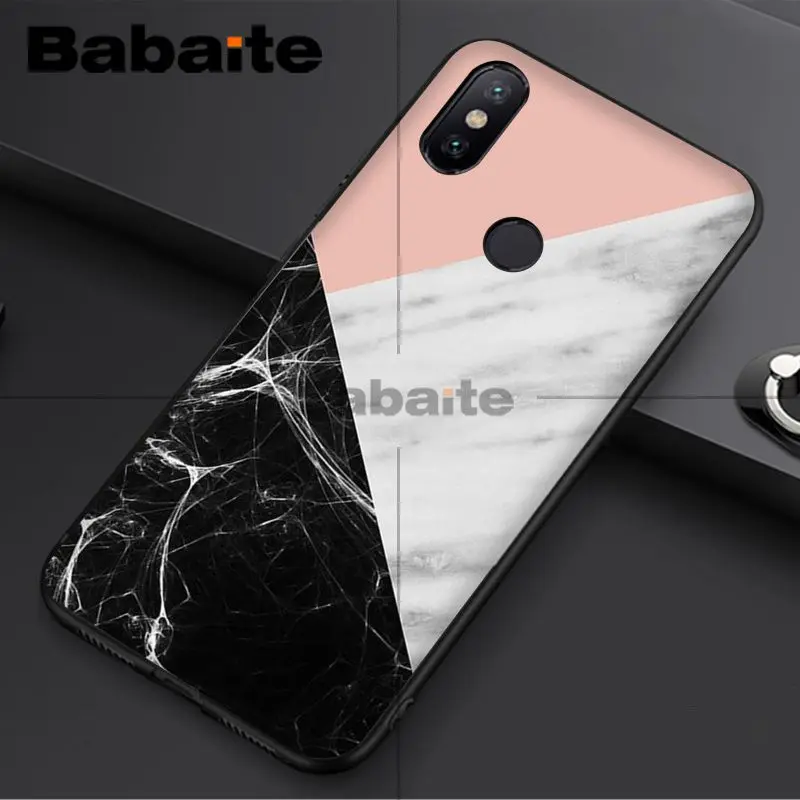 Fashion Geometric Splice Pattern Marble gold pink marble stone