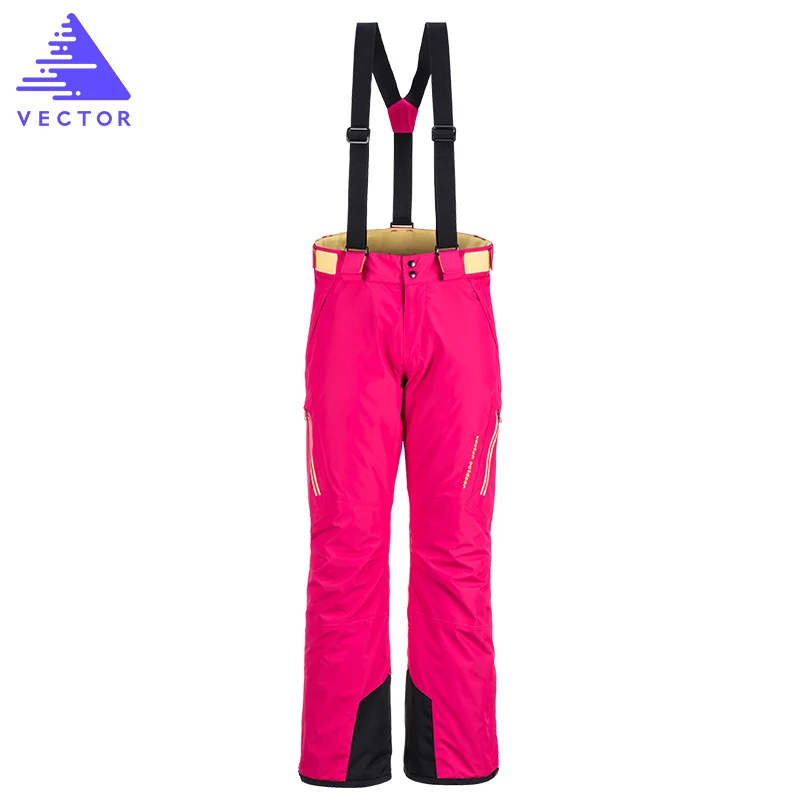VECTOR Brand Professional Ice Ski Pants Women Waterproof Snow Pants Winter Warm Snowboard Pants Outdoor Skiing Pants 50017