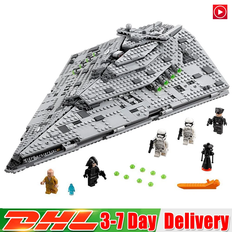 

legoed 05131 Star Model Destroyer Set Legoingly 75190 Wars Building Block Bricks 10901 Develop Men Toys Children Birthday Gifts