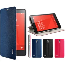 2016 New For Xiaomi Red Rice Redmi Note 5.5″ 4G Original Imak Brand Leather Flip Luxury Mobile Phone Cover Case Free Screen Film