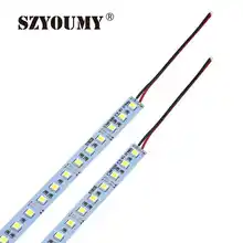 SZYOUMY 100 шт./партия 5050 светодиодный свет бар не водонепроницаемый 5050SMD 72 светодиодный s/M светодиодный Жесткий полосы DC 12 В 5050 светодиодный трубки Жесткая светодиодная лента