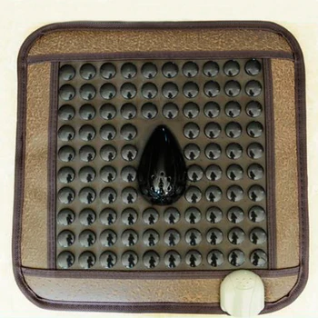 

Electric warm Germanium stone massage cushion negative ion Germanium electric chair massage cushion 45*45CM