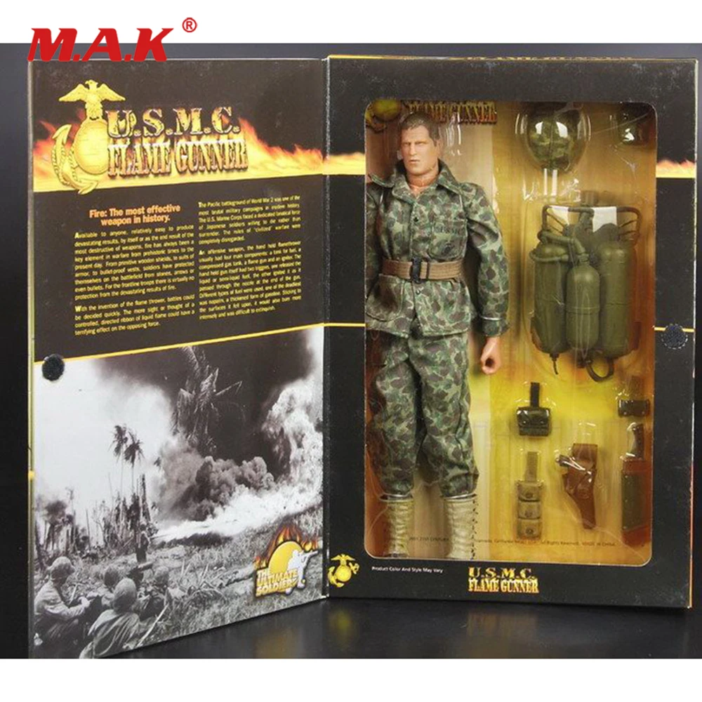 

1/6 Scale Full Set Action Figure World War II US Marine Corps Spitfire Fire Gunner Model for Fans Collection Gifts