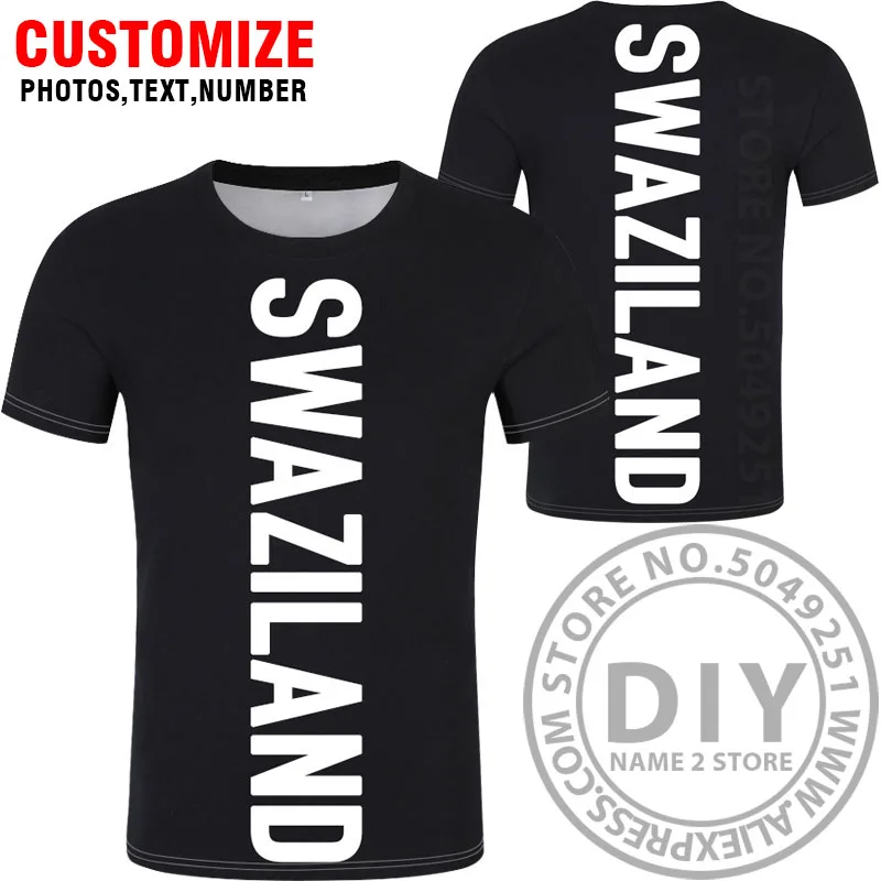 Свазиленд футболка diy пользовательское имя номер swz футболка Национальный флаг sz Королевство кантри колледж печать фото текст логотипы одежда - Цвет: Style 13