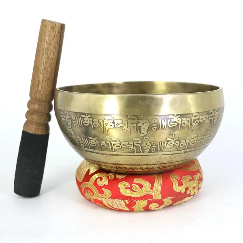

New Arrival Himalayan Tibetan Art Singing Bowl with Leather striker