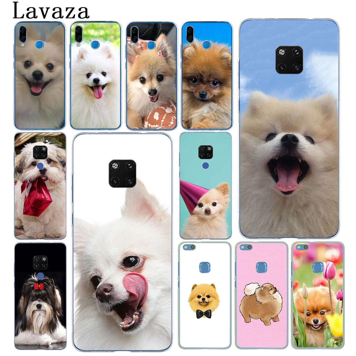 Lavaza Pomeranian dog Hard Phone Case for Huawei Mate 30 20 Pro 10 Lite Y6 Prime Nova 5I 4 3i 3 2i 2 Cover | Мобильные телефоны и