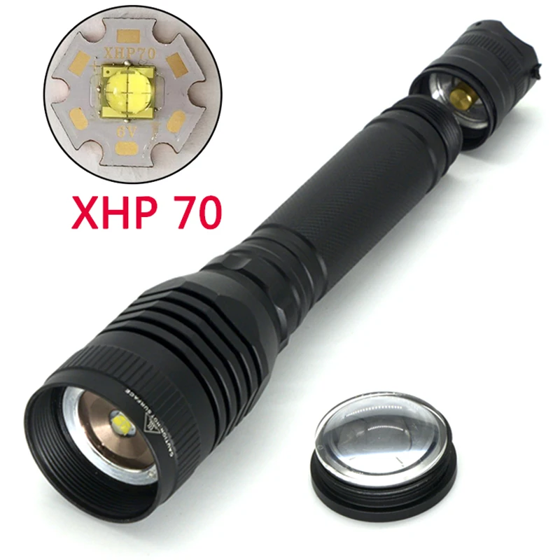 Litwod Z20 P73 CREE XHP70 чип 8000 лм конвой Лен лампа Мощный тактический светодиодный светильник-вспышка XHP50 светильник-вспышка фонарь с зумом