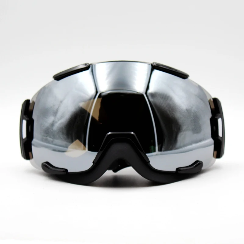 Дизайн 4 цвета мужские и женские брендовые новые горнолыжные очки маска очки для катания на лыжах мужские и женские зимние сноубордические очки - Цвет: Черный