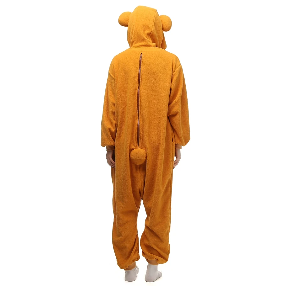 Взрослые флисовые кигуруми Rilakkuma Косплей Костюм животные комбинезоны пижамы