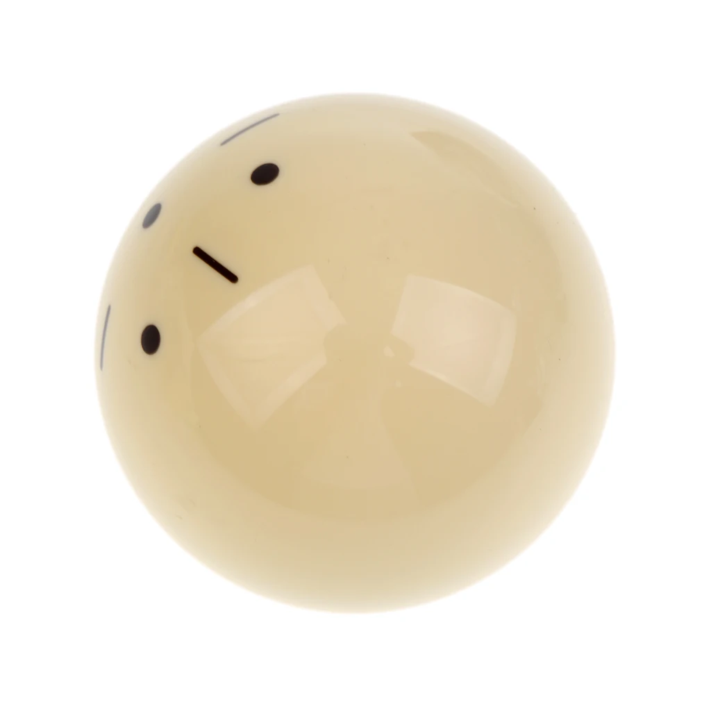 Black Dot Practice Training Billiard Pool Ball Beige Resin Snooker Billiard Accessories 57mm