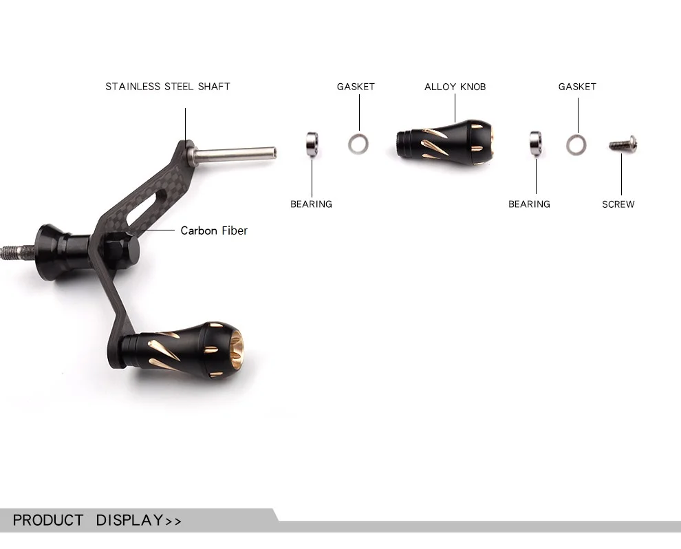 Ручка рыболовной катушки с ручками из алюминиевого сплава для Shimano Daiwa материал углеродное волокно рыболовные снасти DIY аксессуары