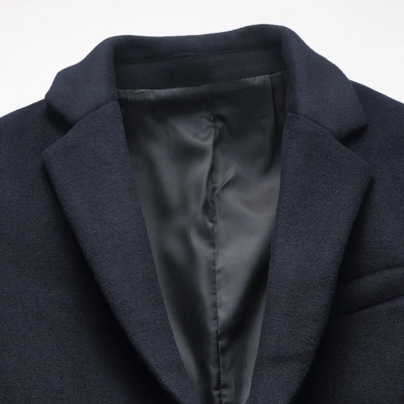 Новинка 2017 осенне зимнее Стильное мужское шерстяное пальто деловое повседневное