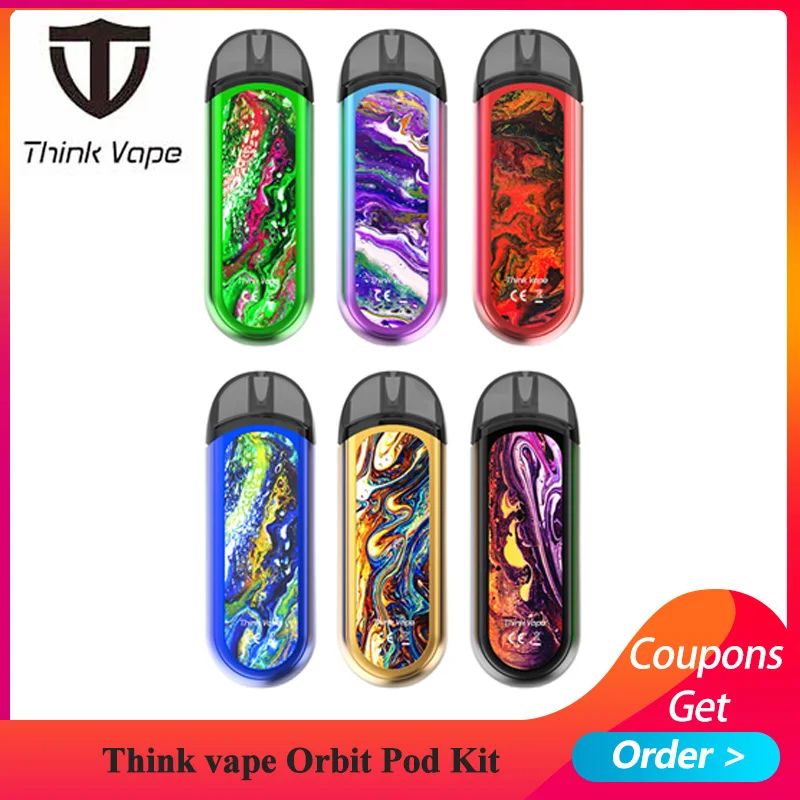 

Newest Pod Kit Think vape orbit pod Kit built-in 1000mah mini Vape Pen with 3ml e cigarette vs smok nord/Asteroid Kit