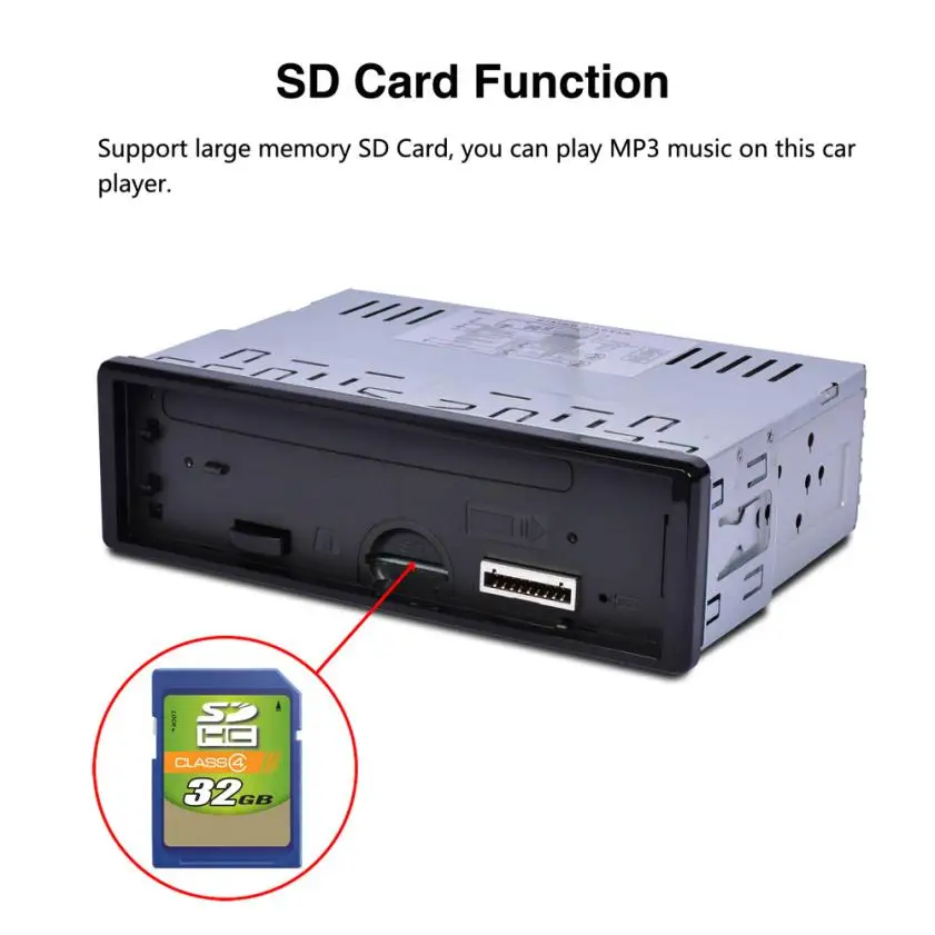 

OMESHIN Bluetooth Car Audio Stereo FM DVD CD MP3 Player Receiver USB SD AUX Input 6883U July4 Drop Shipping