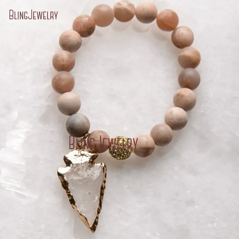 20181201-BM17426-Latest  Arrowhead Clear Crystal Bracelet On Sale_24