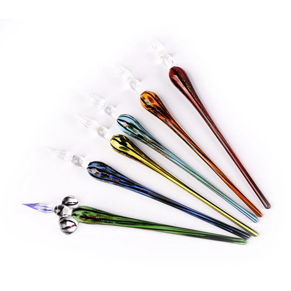 WonderfulVintage Handmade Fountain Pens Crystal Glass Dip Pen Signature