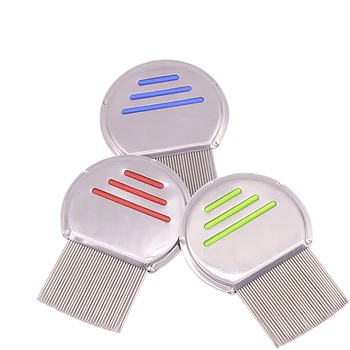 

Mini Pet Lice Comb Stainless Steel Round Dog Cat Comb Pet Louse Flea Remove Hair Trimmer Pet Grooming Tool