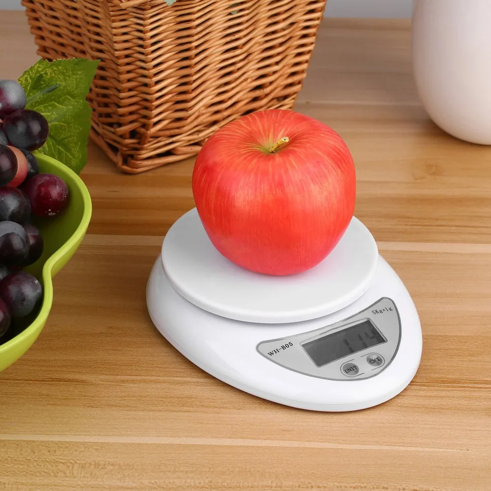 

5000g 1g 5kg kitchen scales digital Scale Food Diet Postal Kitchen balance weight weighting LED electronic 2017