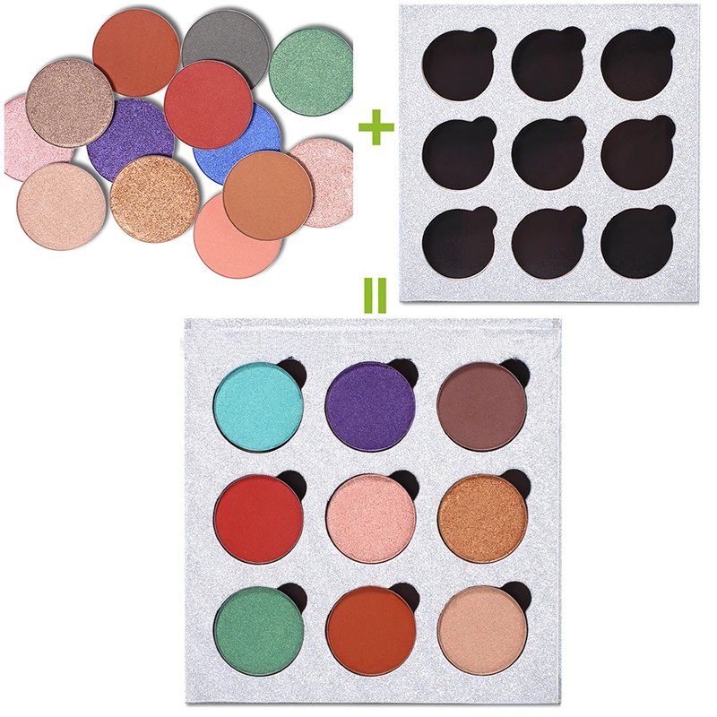 Newest Empty Palette Refill Eyeshadow Blush DIY Beauty Pigment