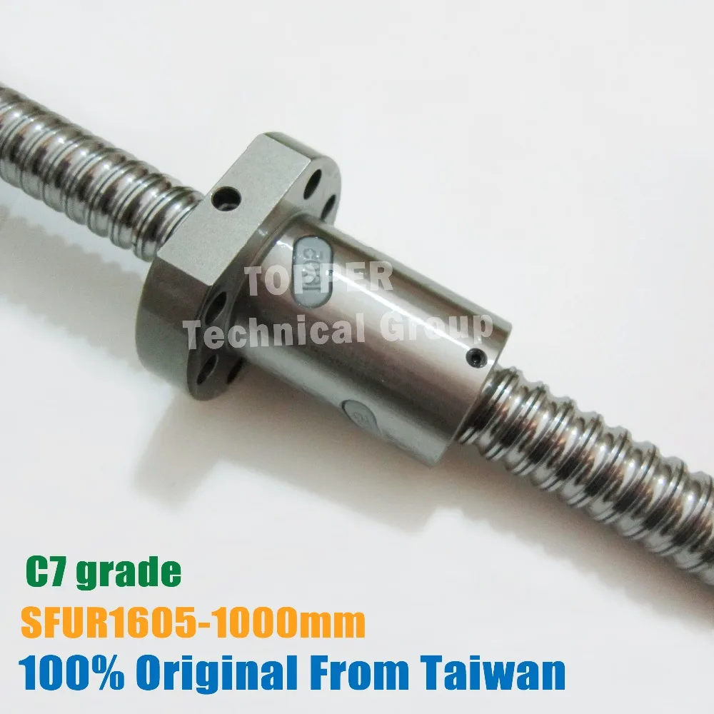 

TBI ballscrew 1605 C7 1000mm with SFU1605 ball nut with end machined for high stability CNC part