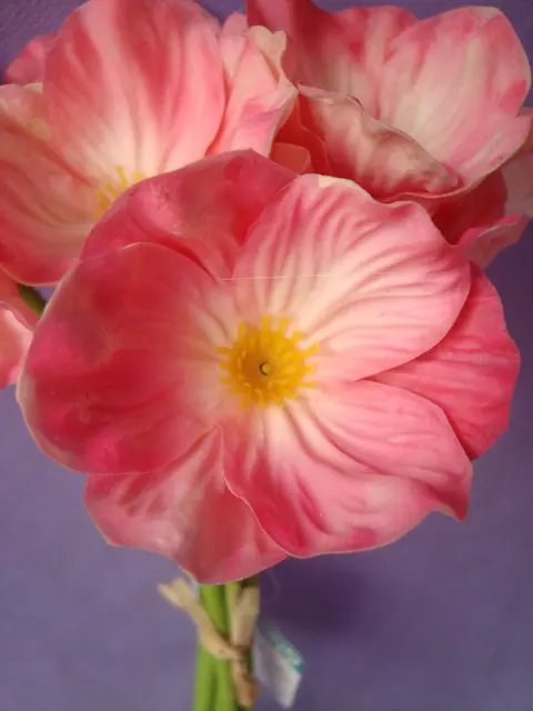 13''Artificial Mini Poppy Bouquet Wedding Decoration Bridal Bush Flower