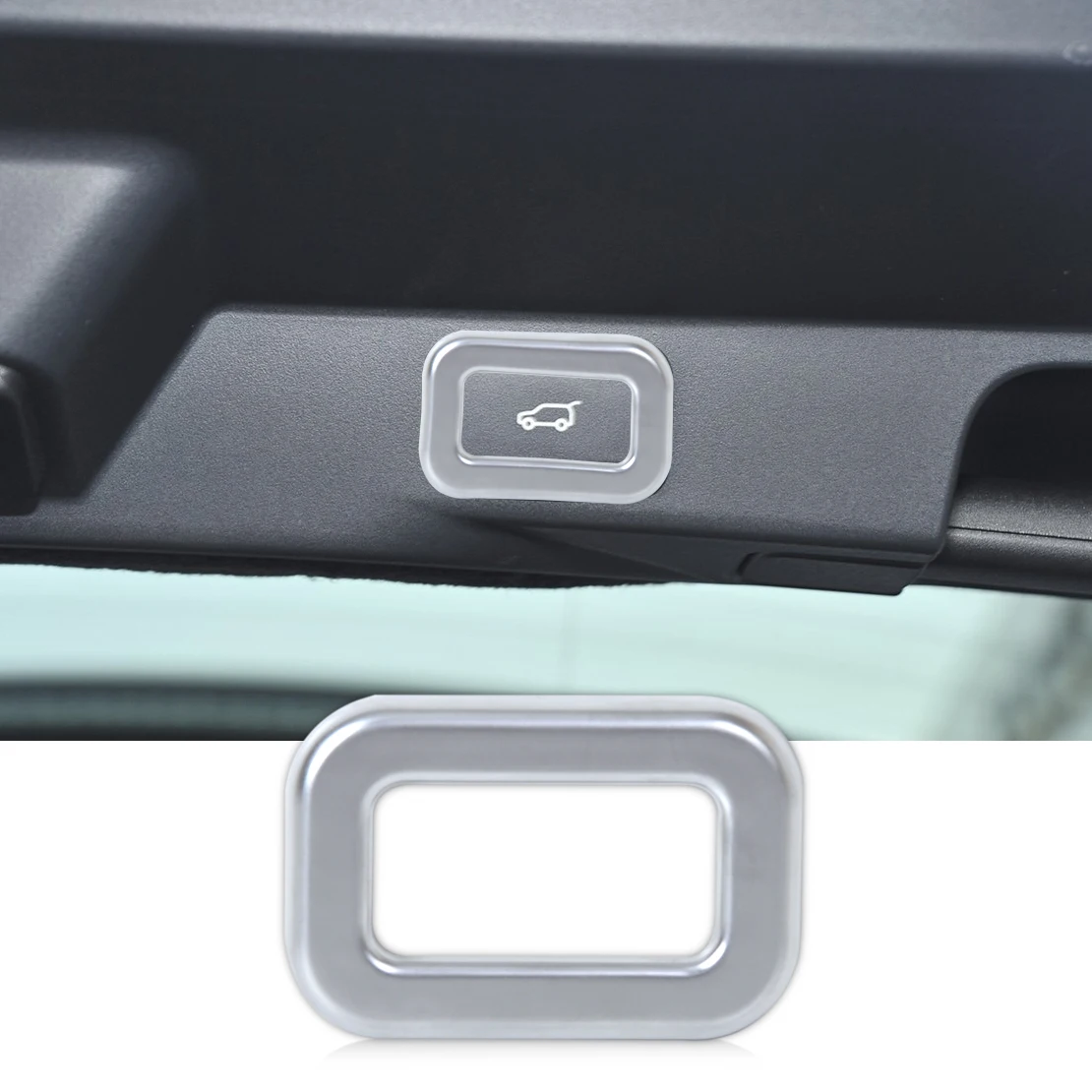 

DWCX car-styling 1PC Chrome Rear Door Trunk Switch Button Frame Cover Trim for Range Rover L405 Sport L494 EVOQUE 2014