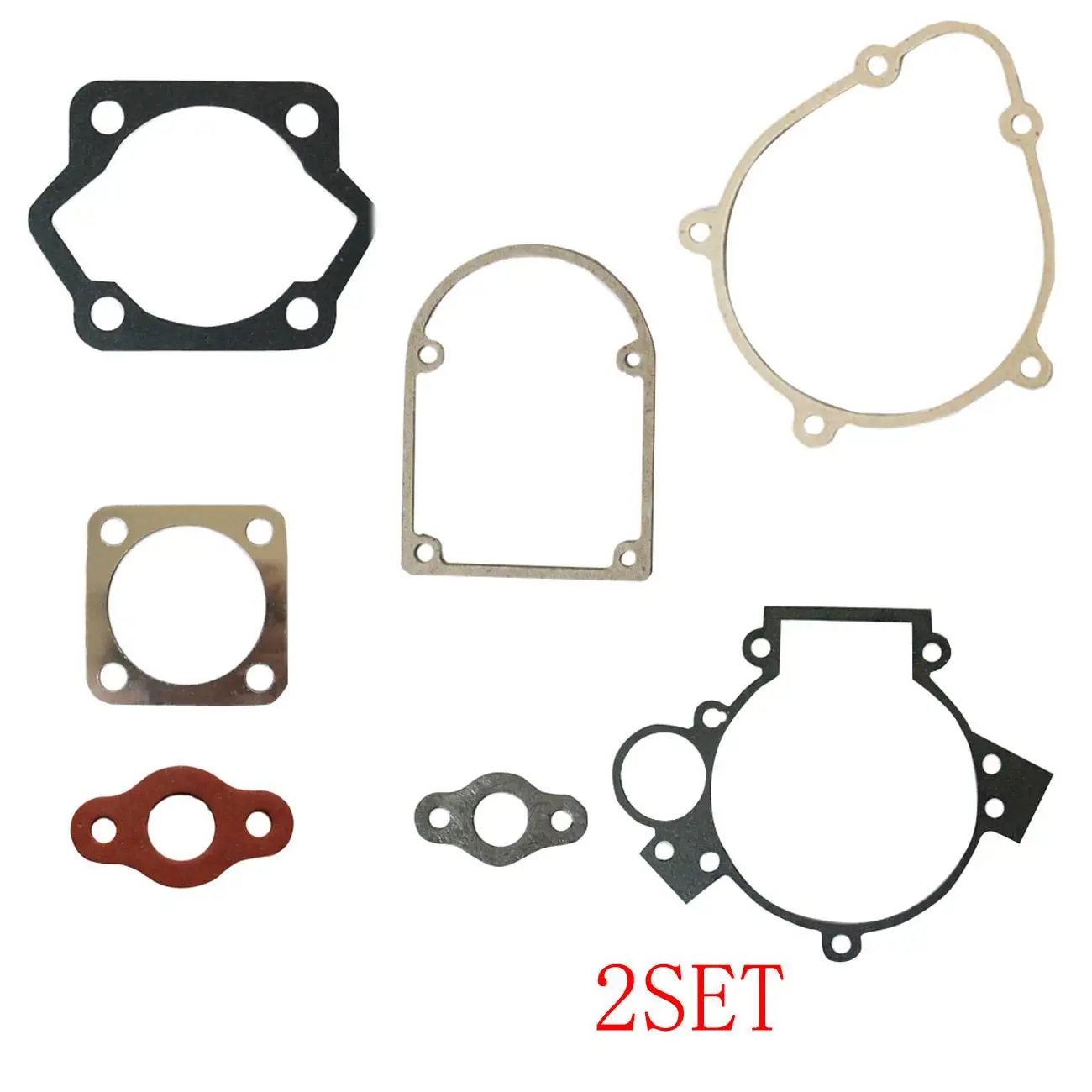 2 SET Gasket Set Kit For 80cc Motorized Bicycle Bike Repair Replace